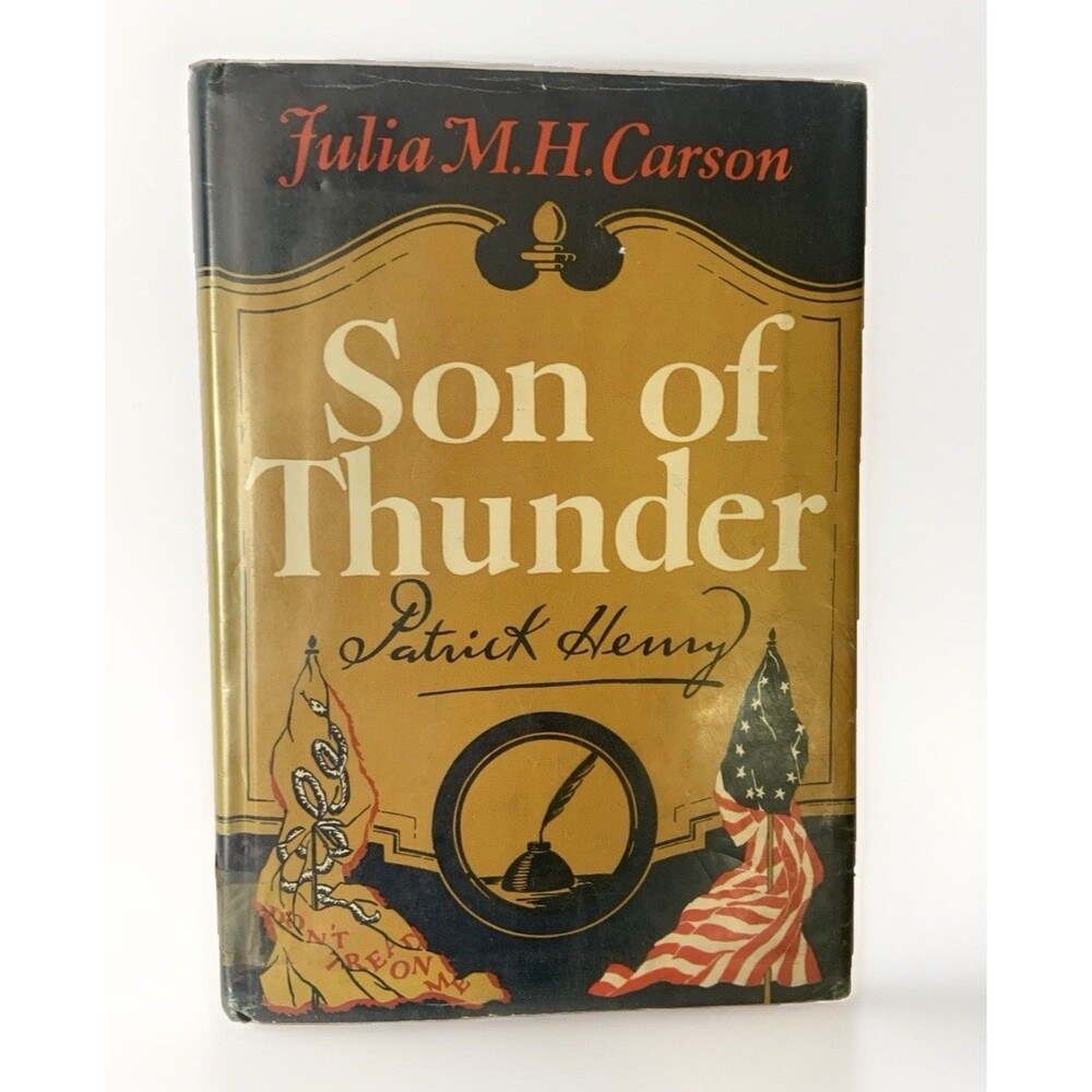 Struck Henry Son Of Thunder By JULIA CARSON HCDJ 1945 1st Edition Vintage Book